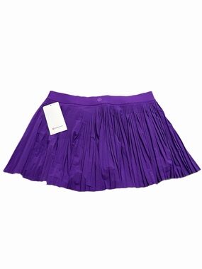 NWT Lululemon Varsity Pleated High-Rise Tennis Skirt 15” (College Purple)Size 14